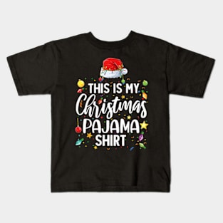 This Is My Christmas Pajama Family Matching Kids T-Shirt